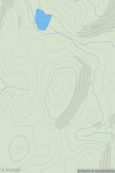 Thumbnail image for Bryn Gwyn [Aberystwyth to Welshpool] [SN731897] showing contour plot for surrounding peak